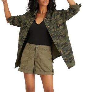 Sanctuary Green Utility Jacket Relaxed Fit nwot.